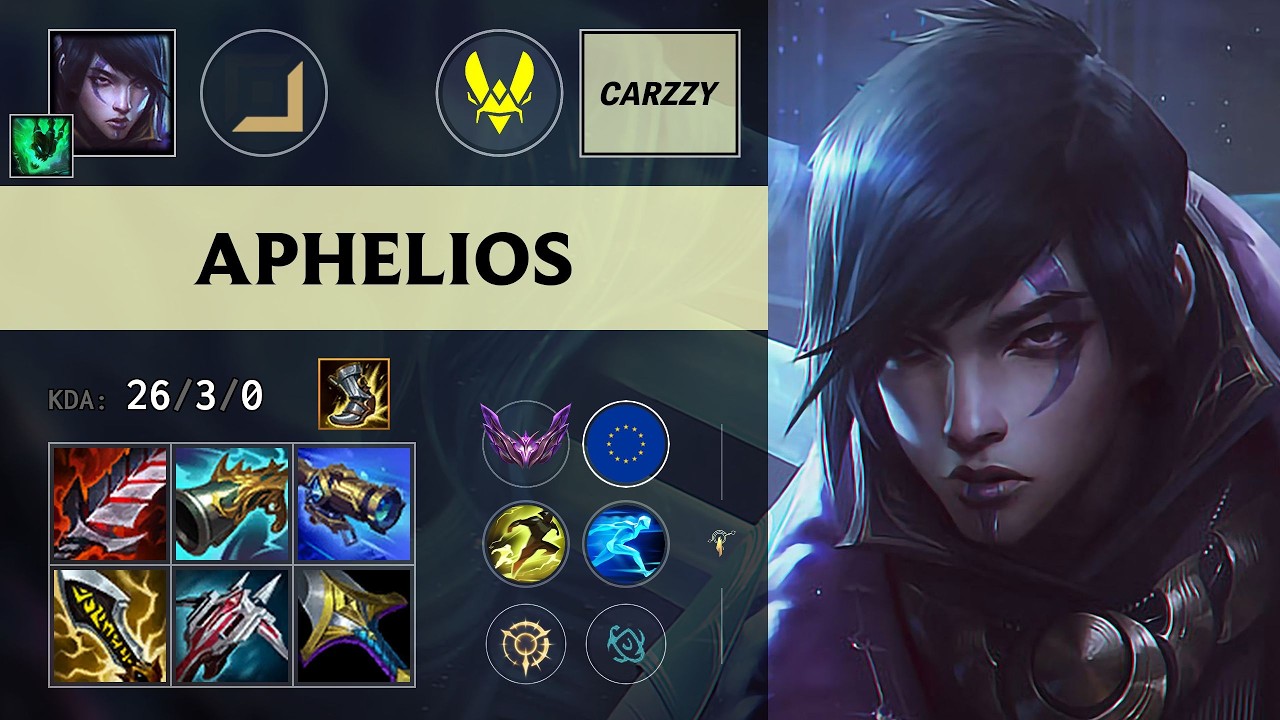 (VIT Carzzy) Aphelios ADC vs Jinx - EUW Master Patch 26.13