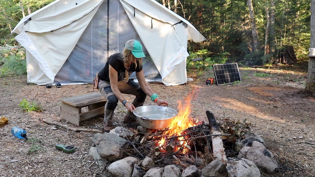 Life at an Off Grid Wall Tent