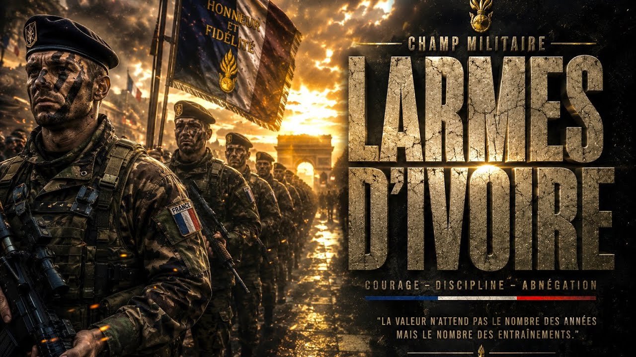 LARMES D’IVOIRE Chant militaire Français.