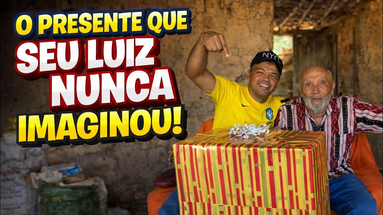 A Reação do Seu Luiz ao Abrir Esse Presente Vai Te Emocionar