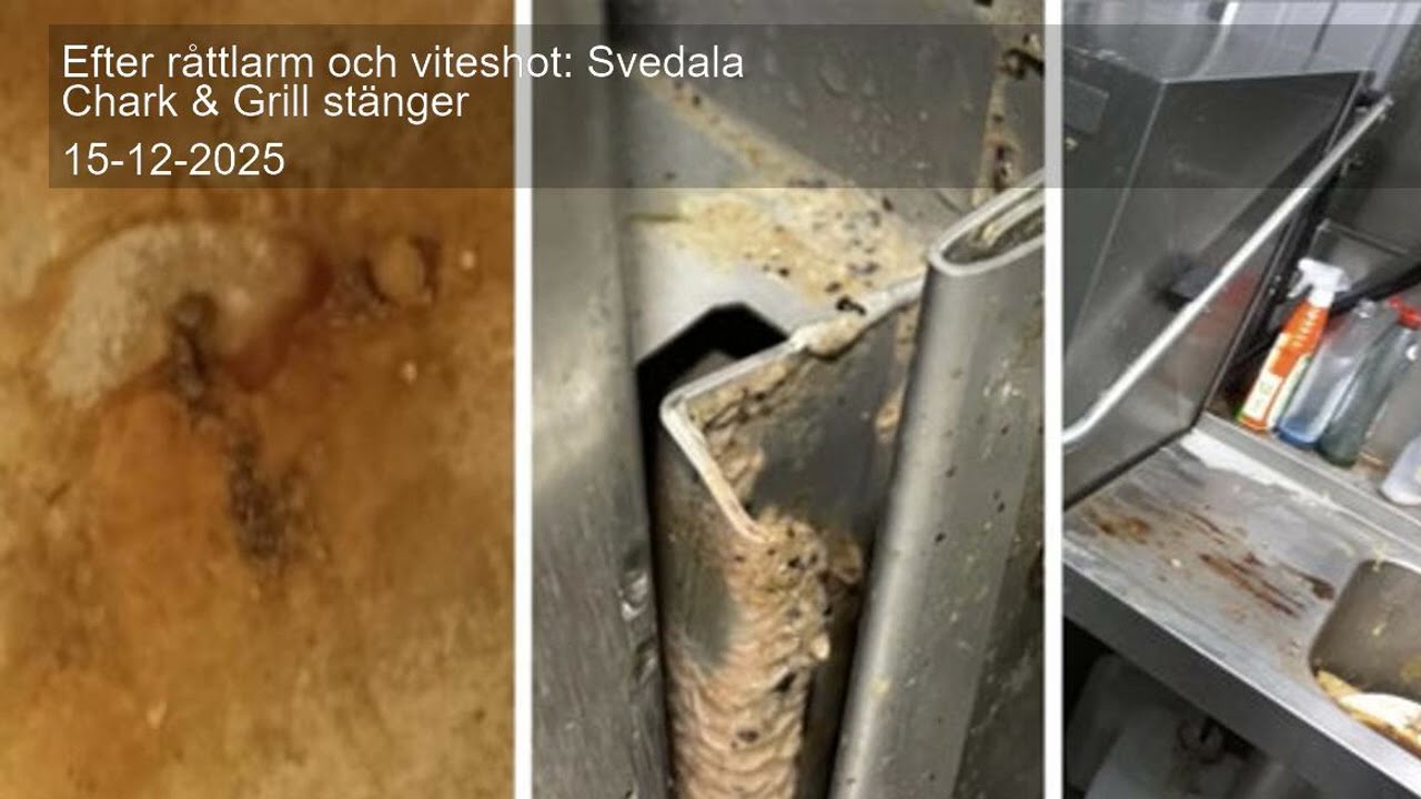 Efter råttlarm och viteshot: Svedala Chark & Grill stänger