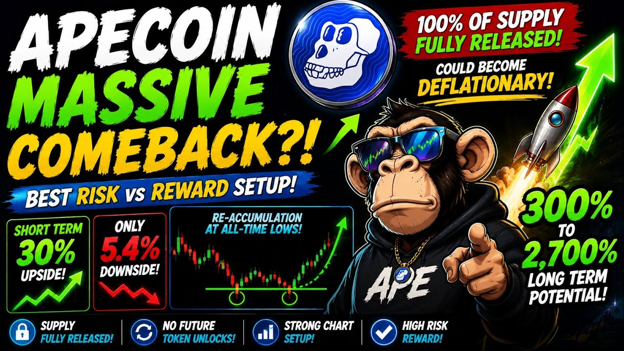 🚨 ApeCoin (APE) может стать ЛУЧШЕЙ сделкой по соотношению риск/прибыль прямо сейчас! Потенциал 27...