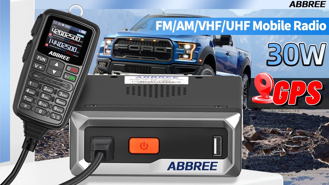 30W Long Range + GPS + Airband: ABBREE AR-7600 Car Mobile Radio for Road Trips #walkietalkie #abbree