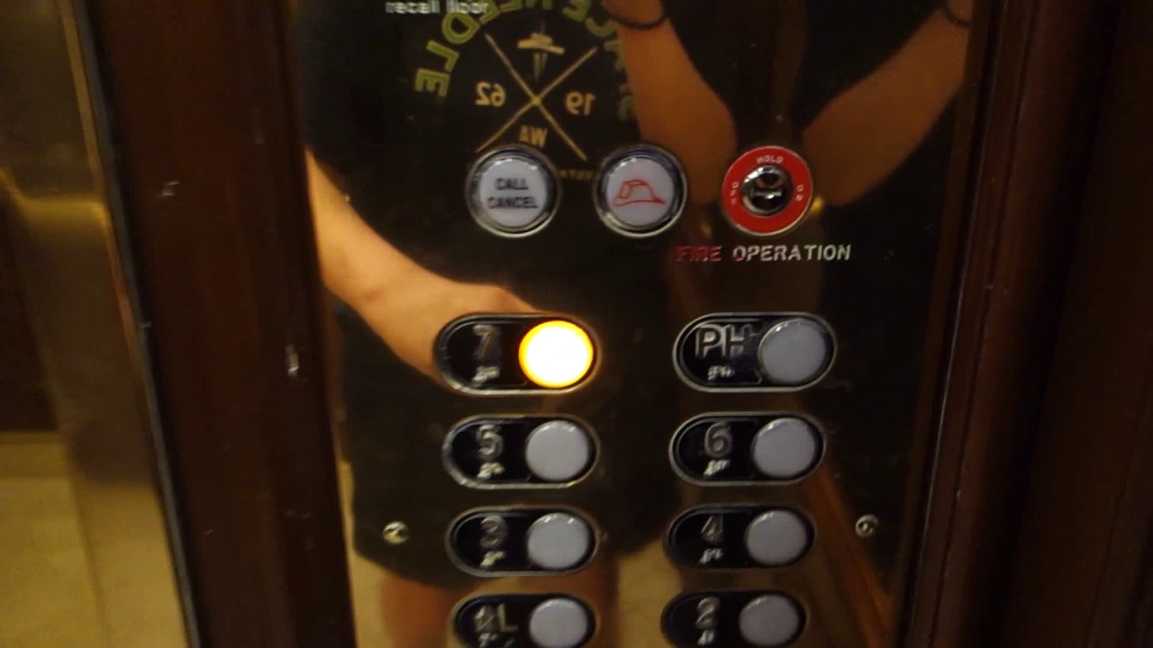 Tastefully Modded Otis Traction Elevators at The Mills House Wyndham Grand Hotel, Charleston, SC