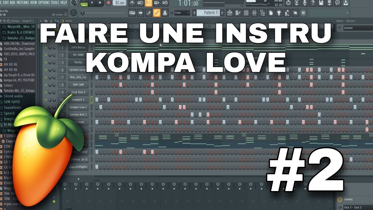 Faire Une Instrumentale Kompa zouk Love Sur Fl Studio | Tuto Beat Kompa Pour Débutants (Épisode 2)