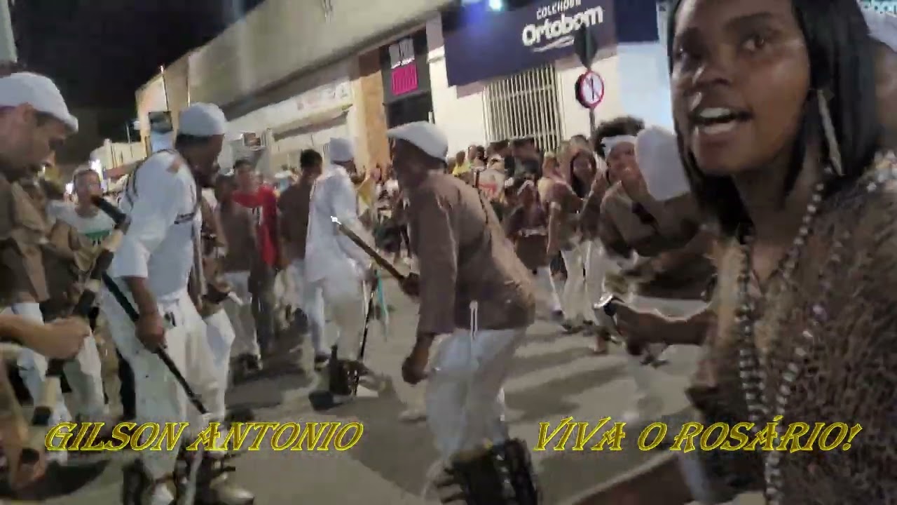 140º Festa De Nsa Sra Do Rosário Carmo do Cajuru MG, Procissão Chegando Igreja Com Muita Alegria!