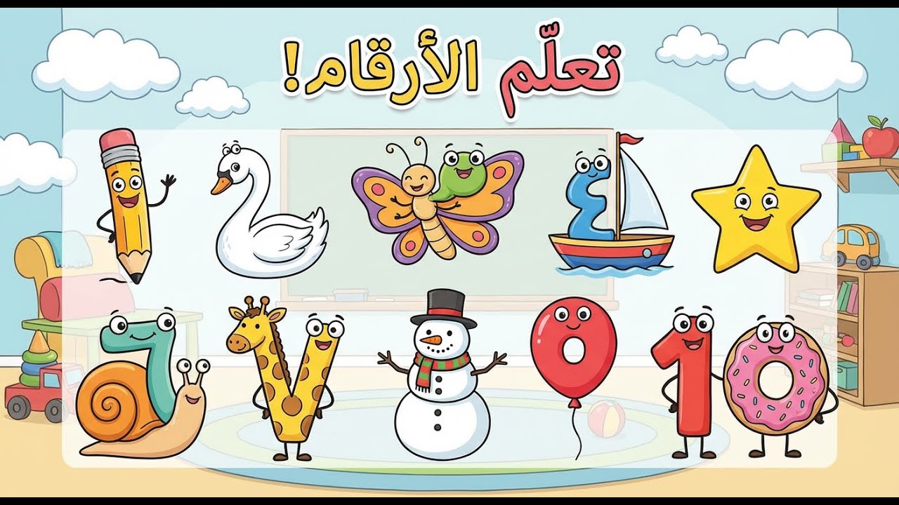 أغنية تعلم الأرقام للأطفال – من 1 إلى 10 بطريقة ممتعة