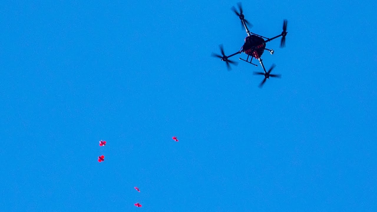 It's Raining Drones! NASA drops 100 drones tiny enough to fit in your hand