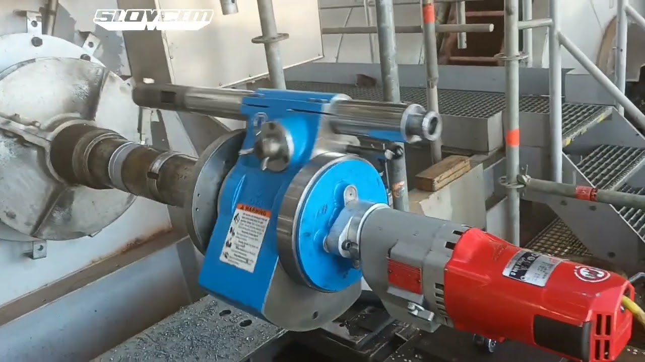 Shaft repair #machine #onsite machining #insitu machining #field machining