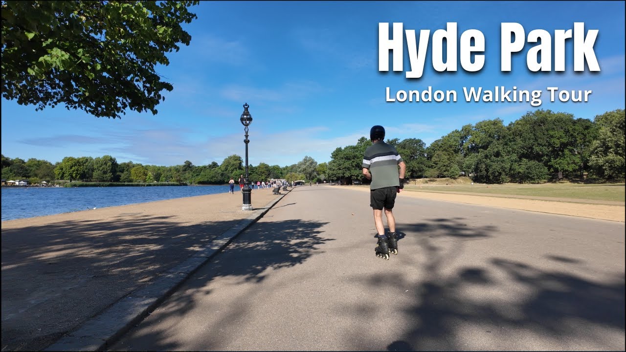 Hyde Park London | Sunny Morning Walking Tour | Peaceful Stroll in the Heart of the City - 4K