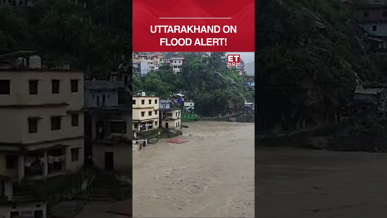Uttarakhand Heavy Rains: Alaknanda & Mandakini Rise, Riverbank Flood Alert Issued #shorts #trending