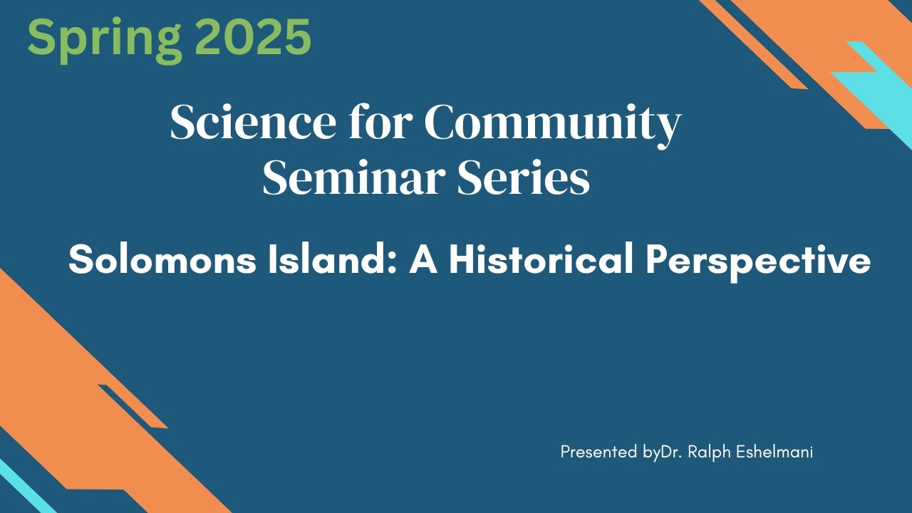 Science for Community: Solomons Island: a historical perspective