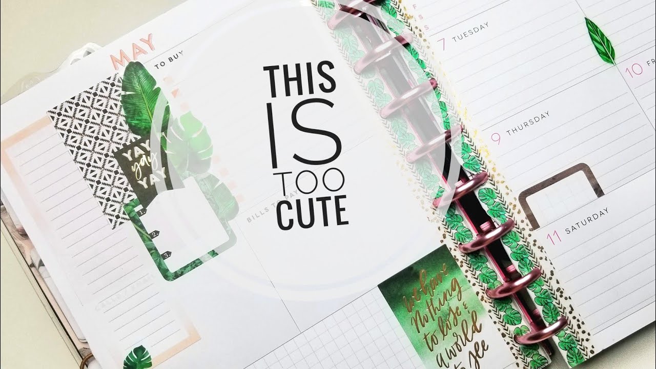 Plan With Me Happy Planner - Dashboard Layout