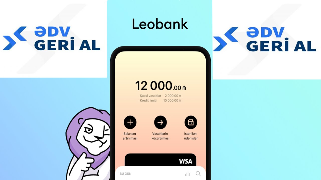 Leobank kartı ilə ƏDV-ni geri almaq qaydası