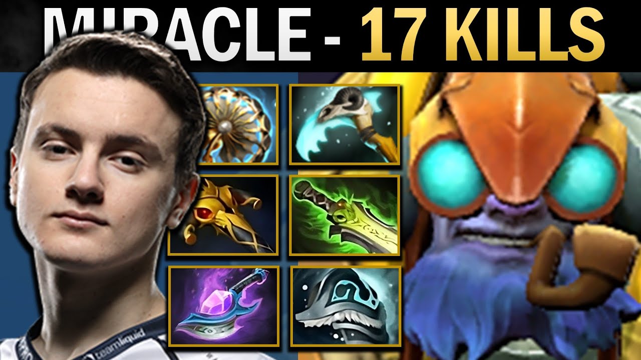 Tinker Dota Gameplay Miracle with 17 Kills and Scythe