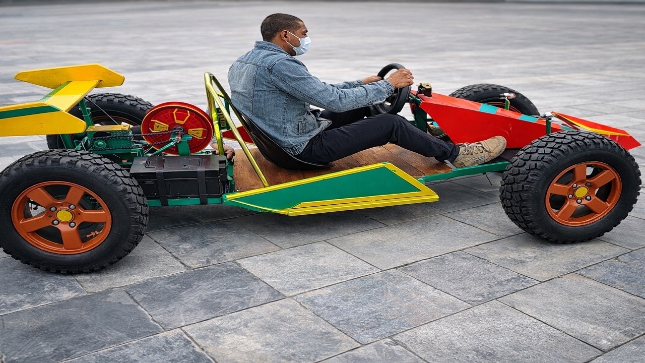 Millions of farmers will be amazed! Transforming electric bicycle motors into GO Kart engines.