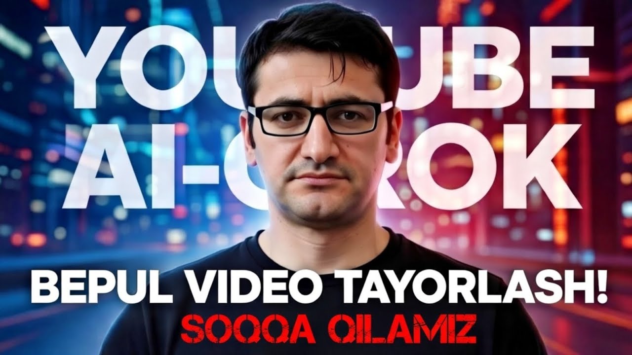 YOUTUBE UCHUN BEPUL AI VIDEO TAYORLASH! #pulishlash #ai #aivideo #soqqa 