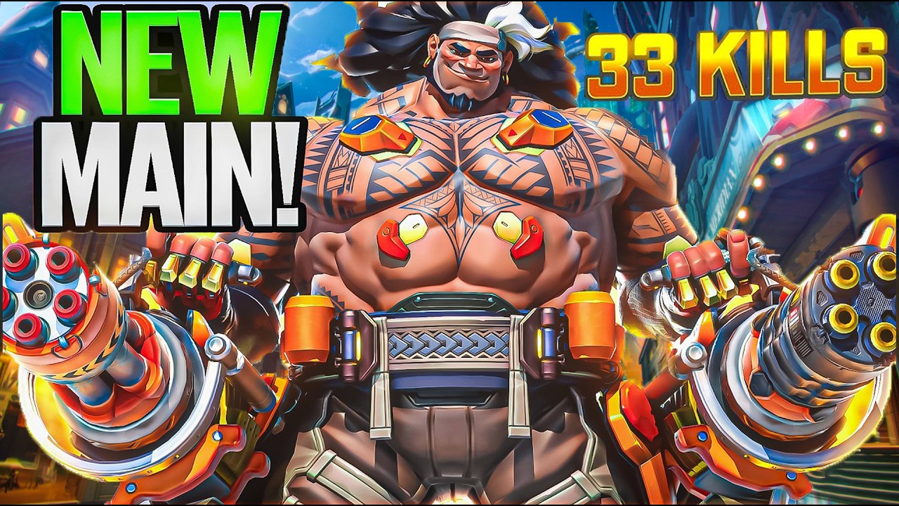 Mauga Destroys the Lobby Overwatch 2 Multiplayer Gameplay No Commentary 4K