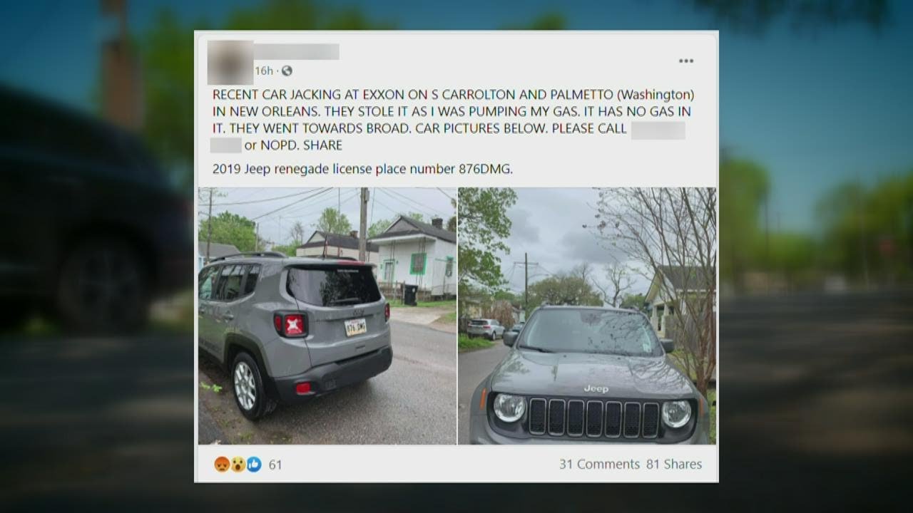 Rash of car thefts in New Orleans