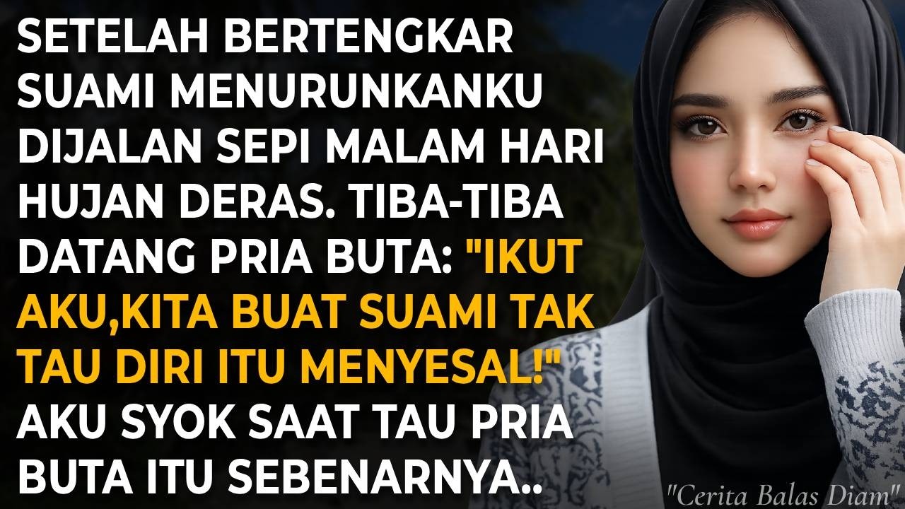 Setelah dibuang saat badai, suamiku tertawa. Saat aku dijemput pria buta di mobil mewah itu...