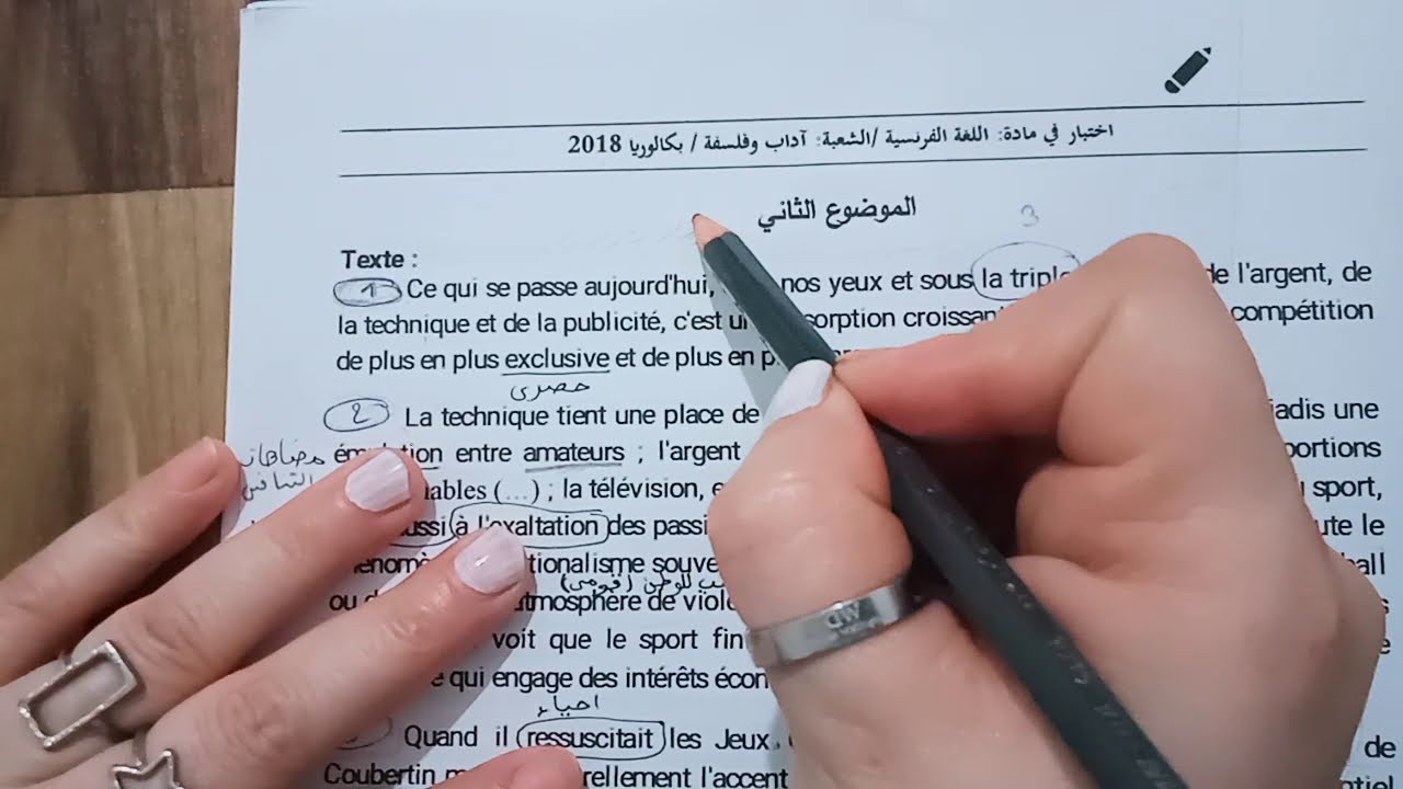 Série 2018 l'exhortati تعلم تحليل اي  نص نداء بكل سهولةا