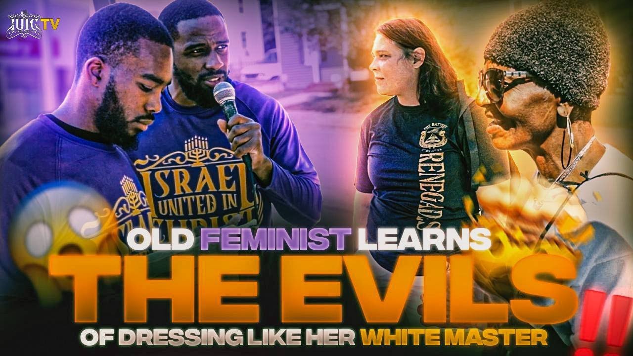 Old Feminist Learns The Evils of Dressing Like Her White Master