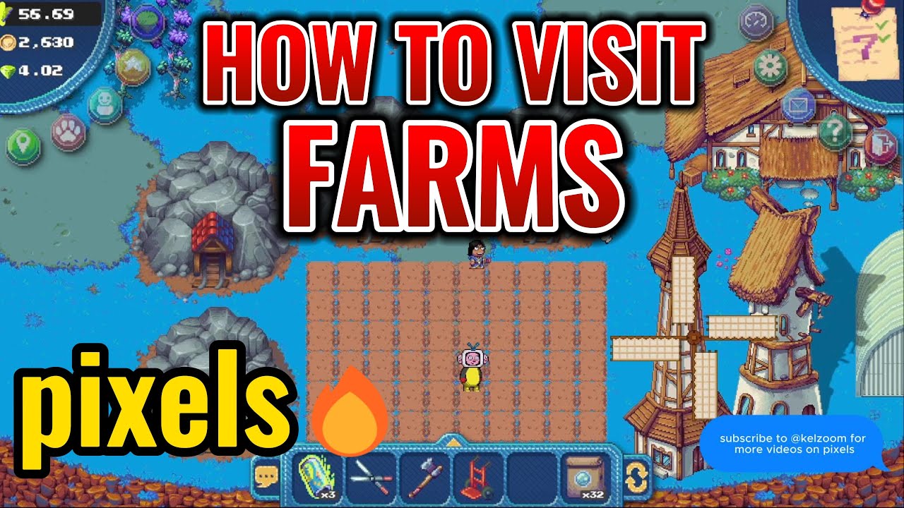 PIXELS TIPS how to visit farm land