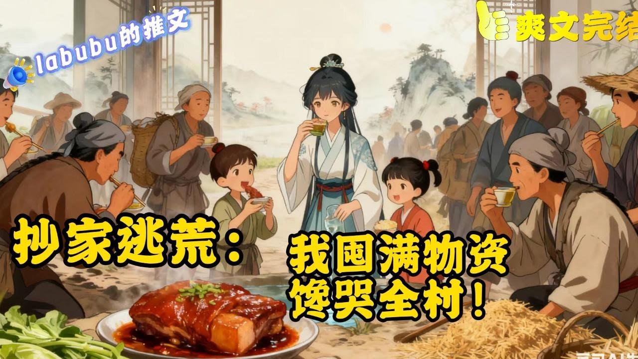 完结：天才军医云晓带着满级物资穿越成将军府的小姐，开局就抄家逃荒！于是她带着空间去逃荒，众人吃糠咽菜啃树根，而云晓一家吃着红烧肉喝着灵泉水。村里人还在用发霉棉被时，云家已经用上了上等席梦思#种田#逃荒