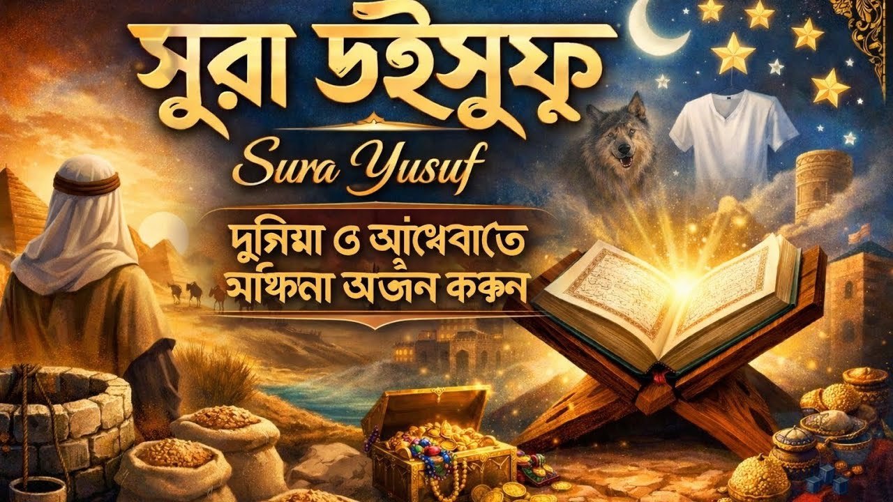 #surah Yusuf#ঘুমানোর আগে & سوره يوسف@ শোনার   মাধ্যমে# নিজের মনকে প্রশান্তি করুন#