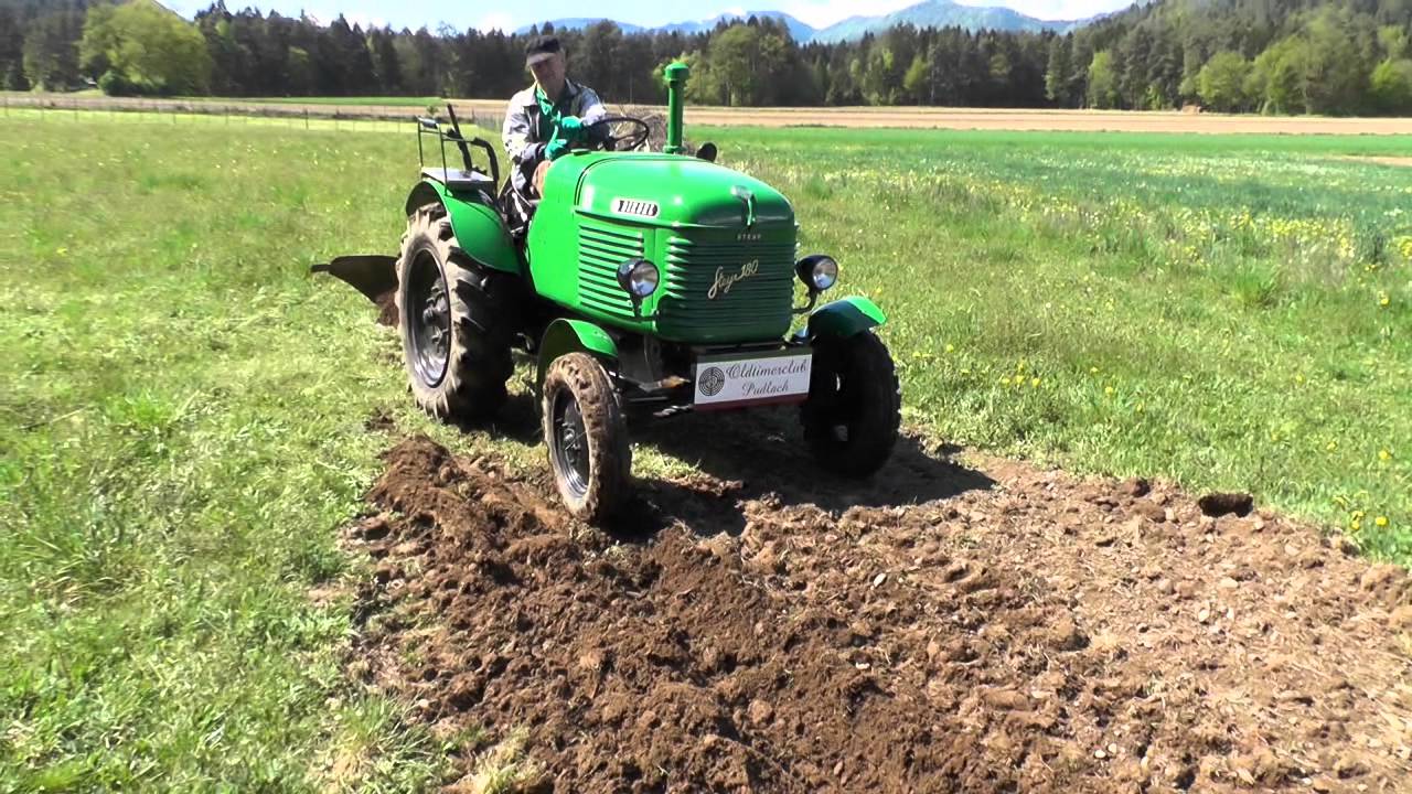 Kartoffel setzen wie anno dazumal, mit Steyr 180