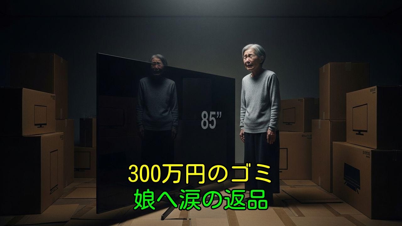 300万円の家電は「ゴミ」でした。77歳母が娘に放った衝撃の一言