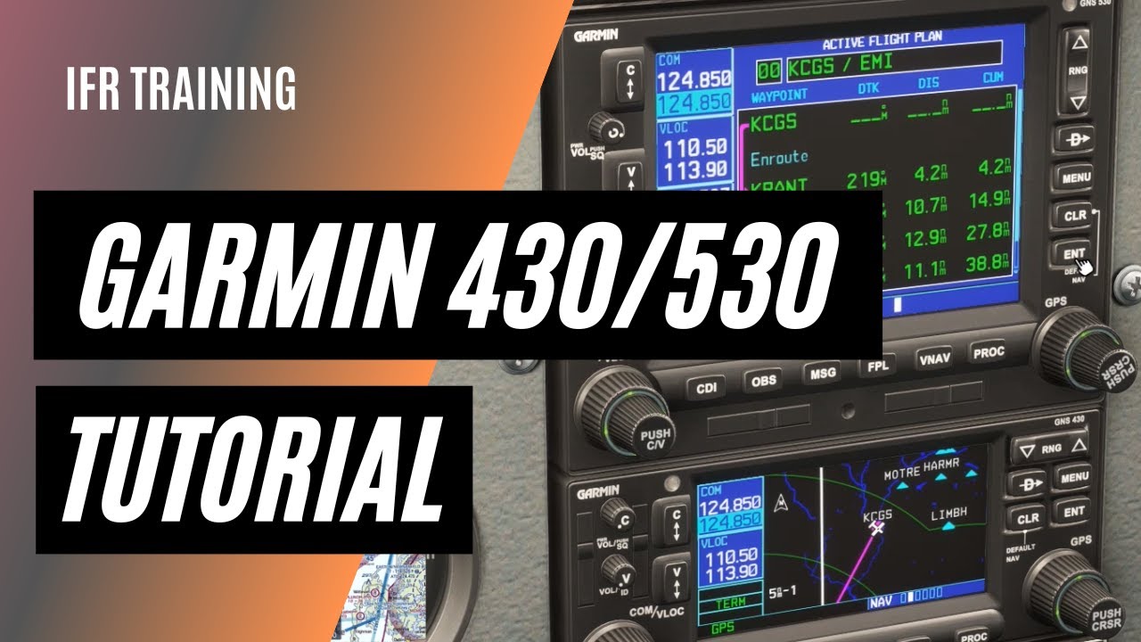 How to use the Garmin GNS 430 530 GPS | GNS 430/530 Tutorial | IFR GPS
