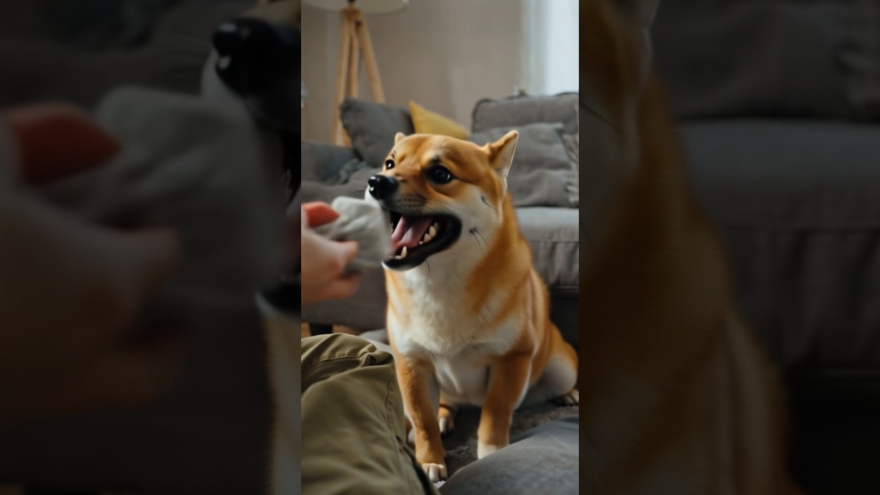When dogs play with their master. #funny #germanshepheard #dogshorts #pets