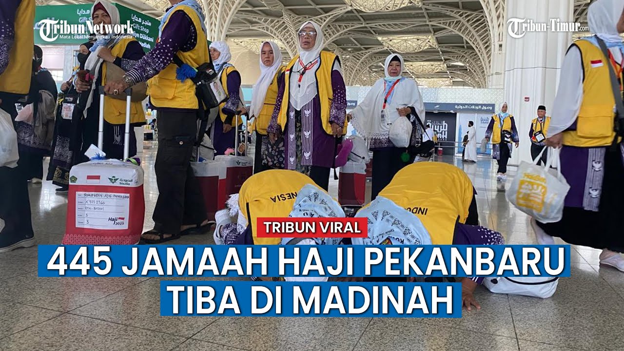 Jamaah Haji Pekanbaru Langsung Sujud Syukur Begitu Tiba di Madinah