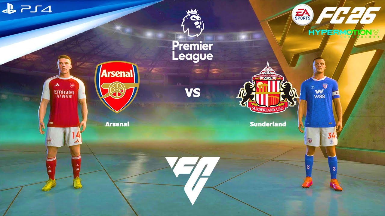 FC 26 PS4 - Arsenal vs Sunderland | Premier League 2025/2026