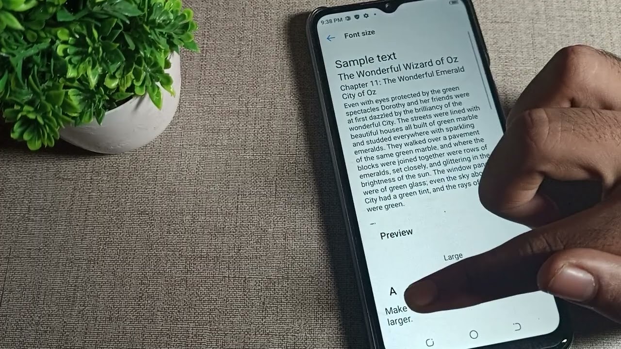 How to customize font size Setting in Tecno spark 8c phone, use font size setting