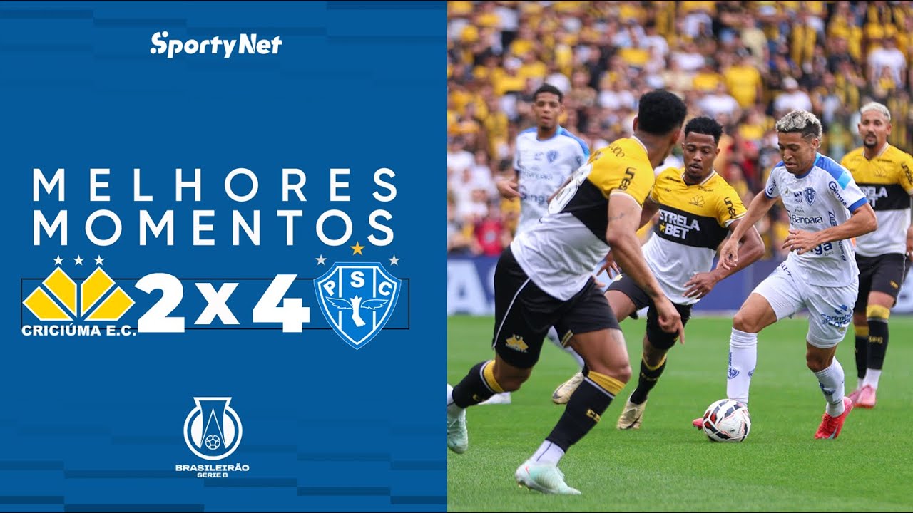 FIM DO JEJUM DO PAP&Atilde;O - Crici&uacute;ma 2 x 4 Paysandu - Melhores Momentos - S&eacute;rie B 2025