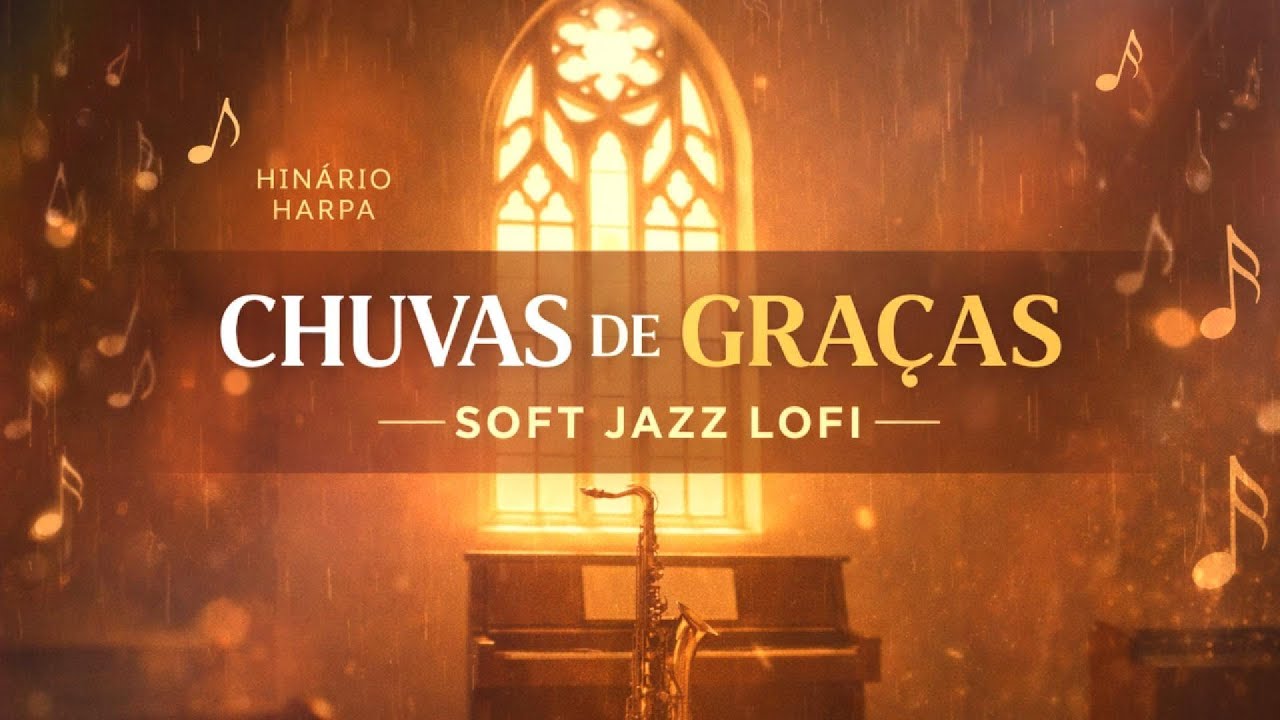 Chuvas de Graças 🎷 Harpa Cristã em Jazz Lo-Fi | Música para Relaxar