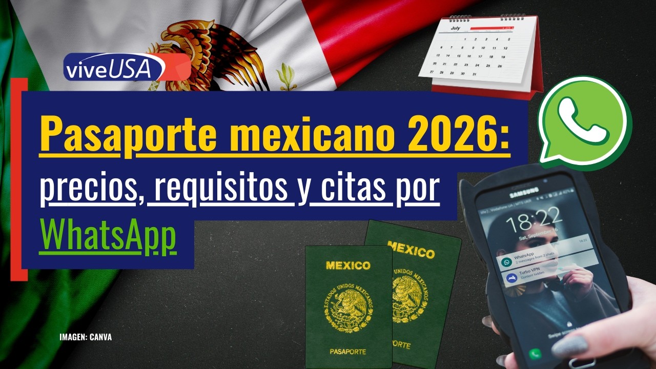 Pasaporte mexicano 2026: precios, requisitos y citas por WhatsApp