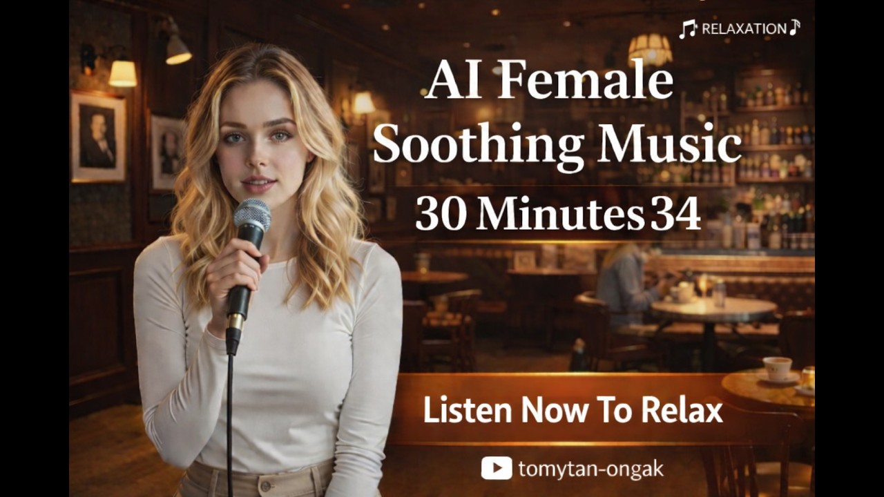 AI female soothing music 30 minutes34(Official Lyric Video) / AI Female Vocal Ballad癒やし、心地よい、AI音楽