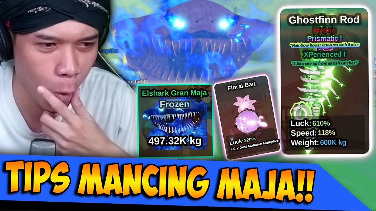 Tips Mancing Secret Elshark Gran Maja Untuk Pemula !!! Roblox Fish It
