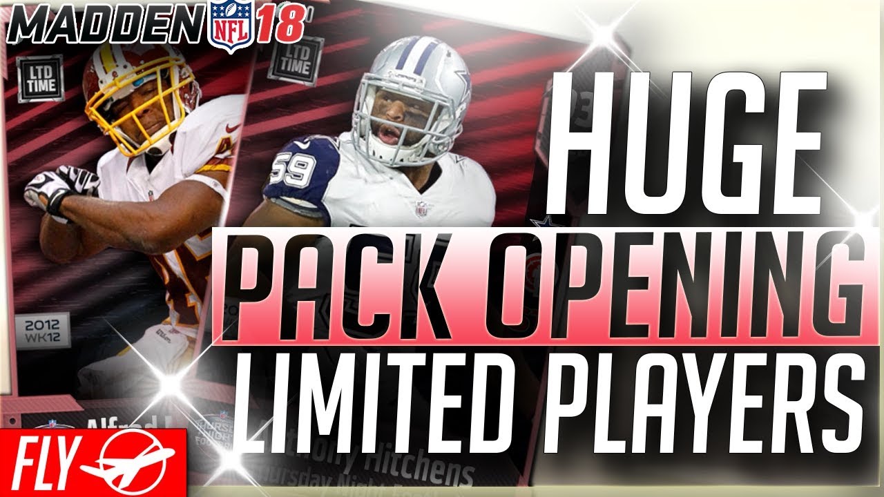 HUGE PACK OPENING! LIMITED EDITION MORRIS AND HITCHENS MUT 18 PACK OPENING | Madden 18 Ultimate Team