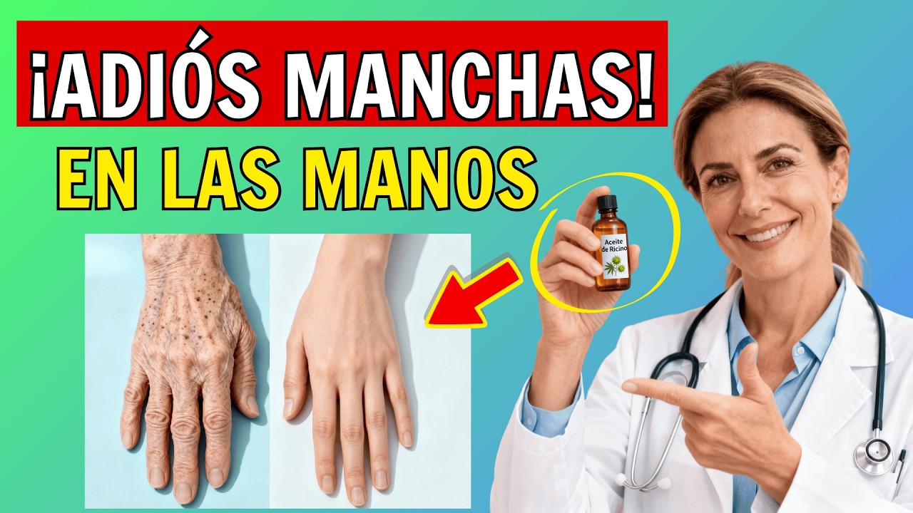 ¿Manchas en las MANOS después de los 60? Rejuvenece tu PIEL con ACEITE de RICINO