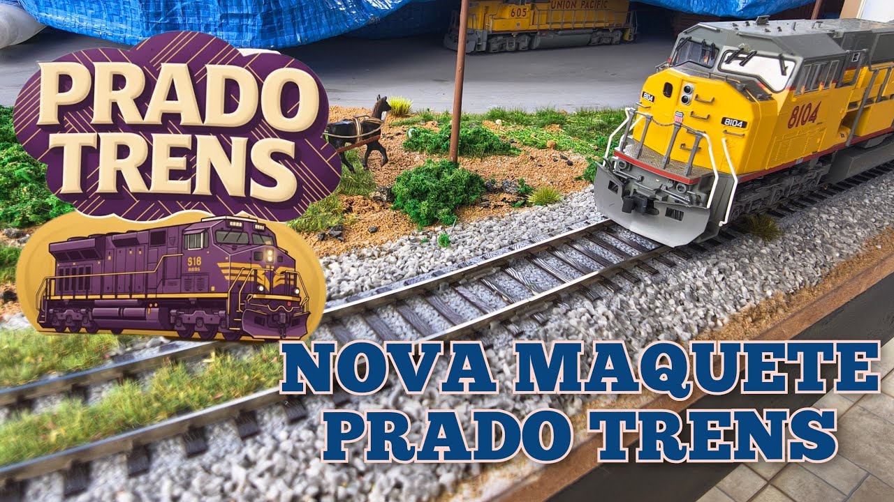 SAGA NOVA MAQUETE PRADO TRENS - MAIS UM TRECHO FINALIZADO - RESULTADOS NO VÍDEO 