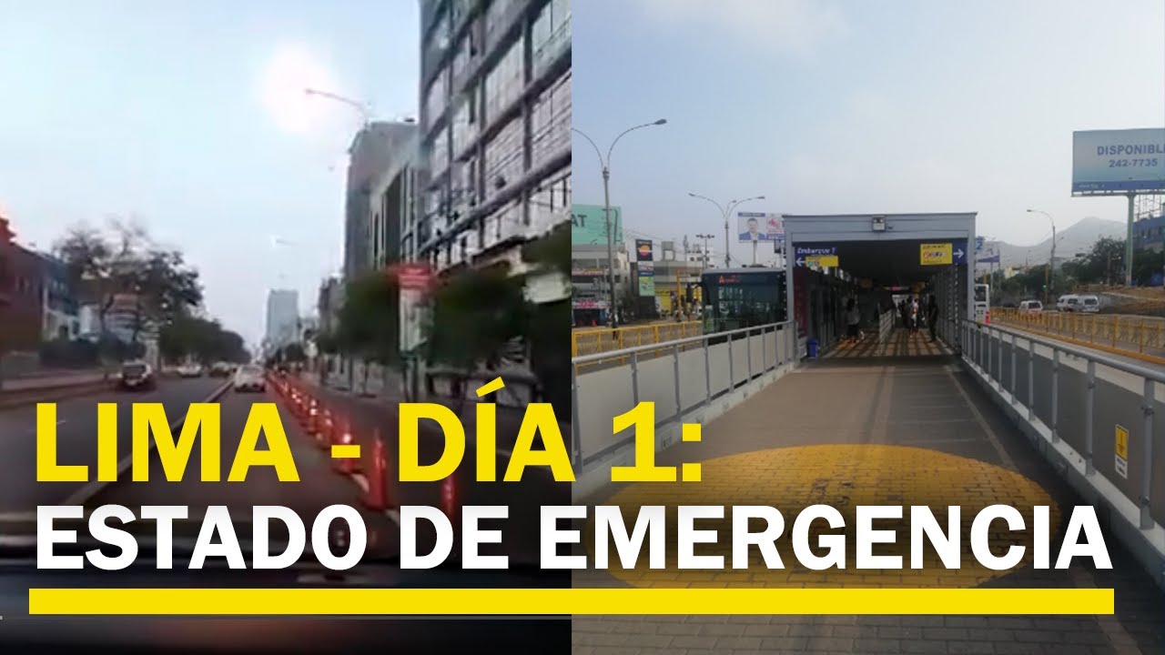 Coronavirus en Per&uacute;: As&iacute; luce Lima tras la declaratoria de Emergencia