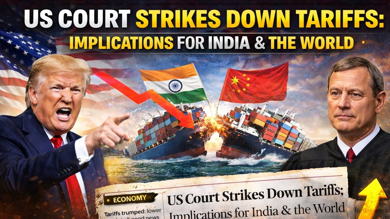 US Supreme Court Strikes Down Trump Tariffs | Impact on India & Global Trade | UPSC GS2