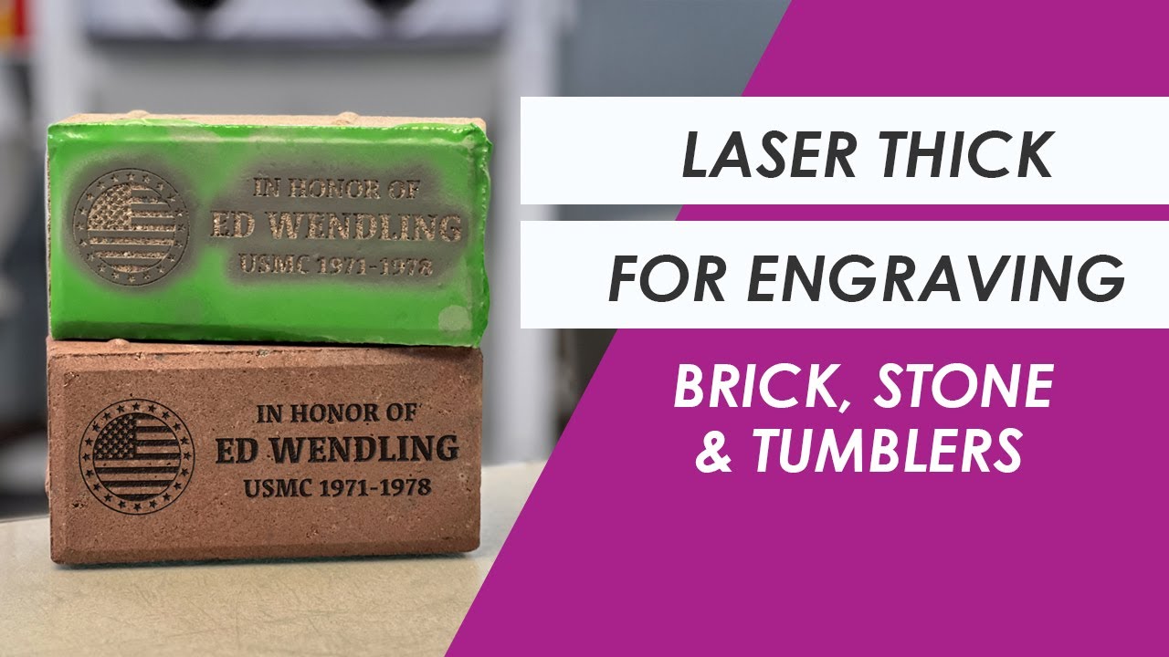 Laser THICK Film for Engraving Brick Stone and Tumblers | IKONICS Imaging