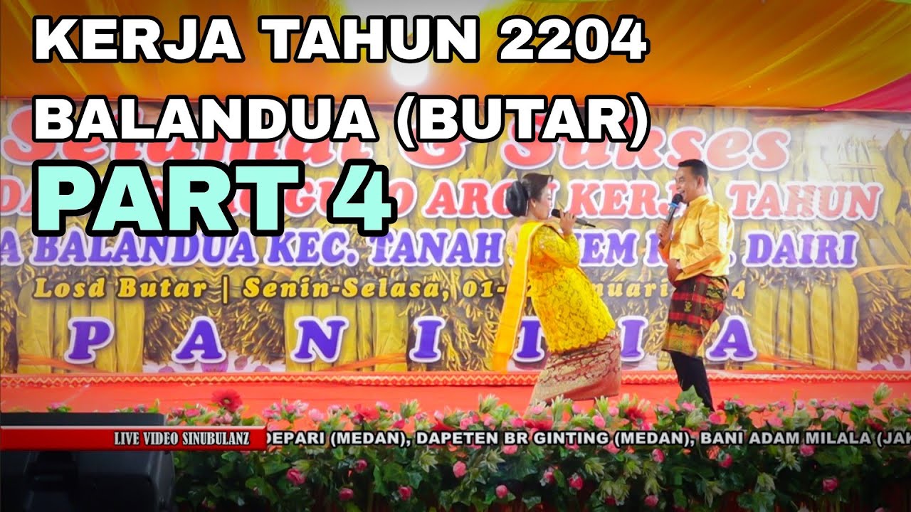 PART 4 Malam ke-2 KERJA TAHUN TERBARU 2024 DESA BALANDUA (BUTAR) Adu Perkolong-kolong & Bintang tamu
