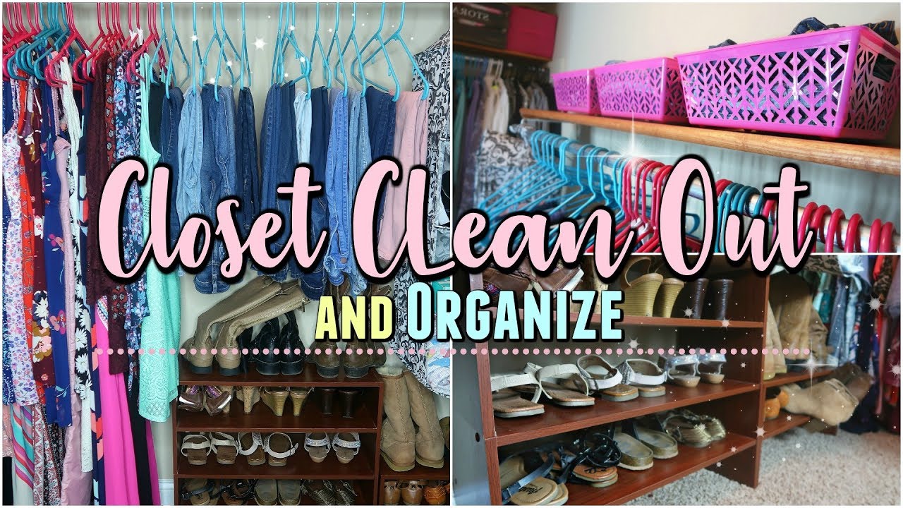 Clean Out and ORGANIZING MY CLOSET/Closet Organization Ideas 2018