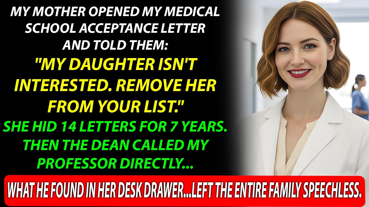 My Mother THREW AWAY My Acceptance Letter To Medical School—The Dean Called Directly